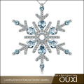 OUXI New Coming Product Snowflake Silver Fashion Necklace